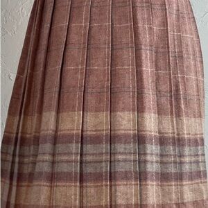 Plaid Brown Skirt